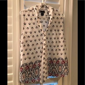 Stylish Sleeveless Patterned Top